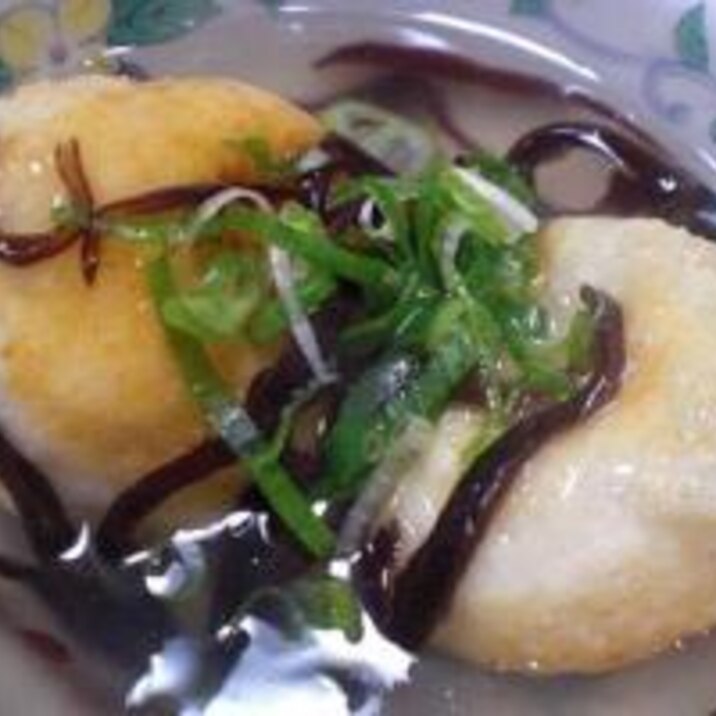 アツアツあんがたっぷりかかった揚げ餅だよ ♪♪